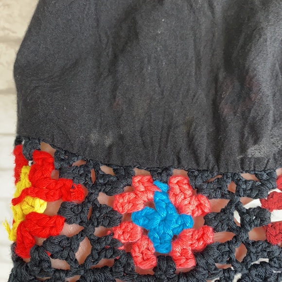 We love Bella black tassel  top  M/L - Picture 3 of 6